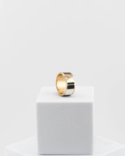 Anello Black & White h 1 cm  Barre e Righe