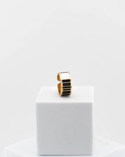 Anello Black & White h 1 cm  Barre e Righe