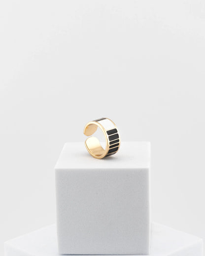 Anillo Black & White h 1 cm n.º 22