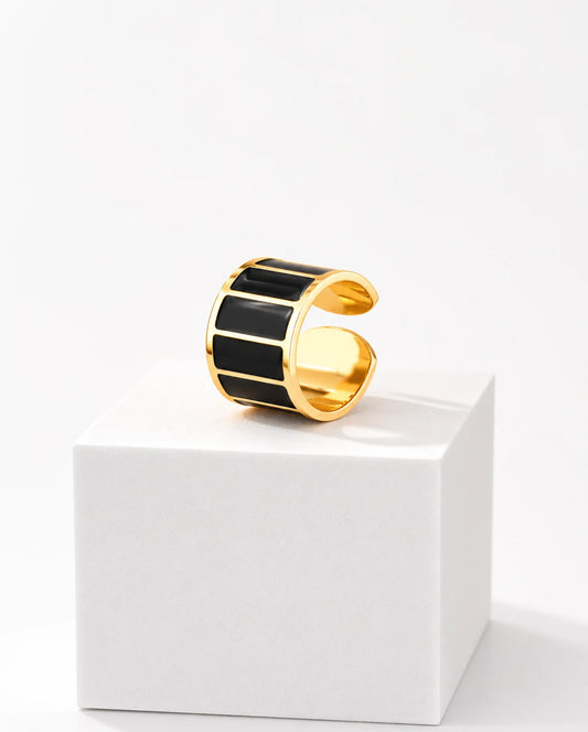 Anillo Black & White 1,5 cm de alto n.1