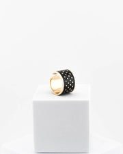 Anello Black & White h1.5 cm  Puntini