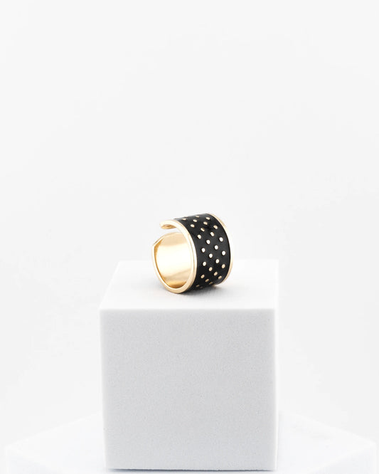 Anillo Black & White 1,5 cm de alto n.º 6