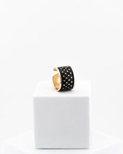 Anello Black & White h1.5 cm  Puntini