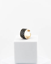 Anello Black & White h1.5 cm  Puntini