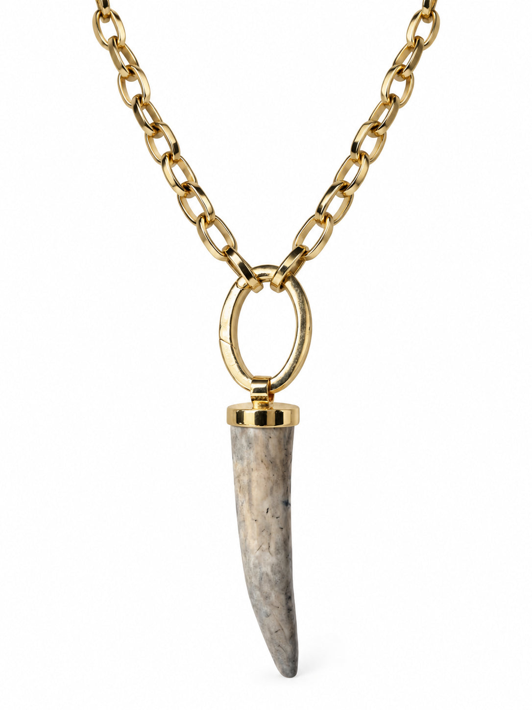 Deer antler with chain no. 5