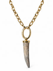 Deer antler with chain no. 2