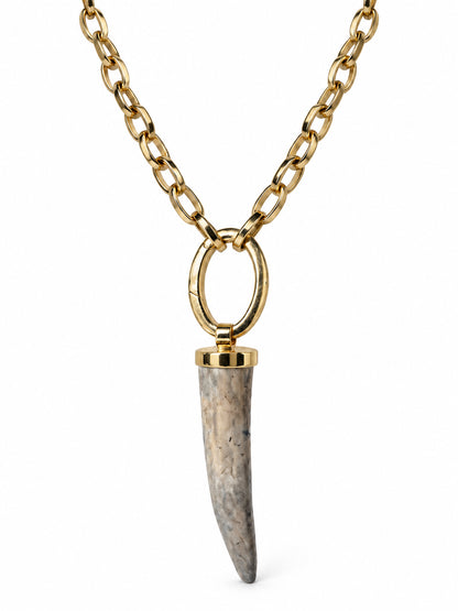 Deer antler with chain no. 2