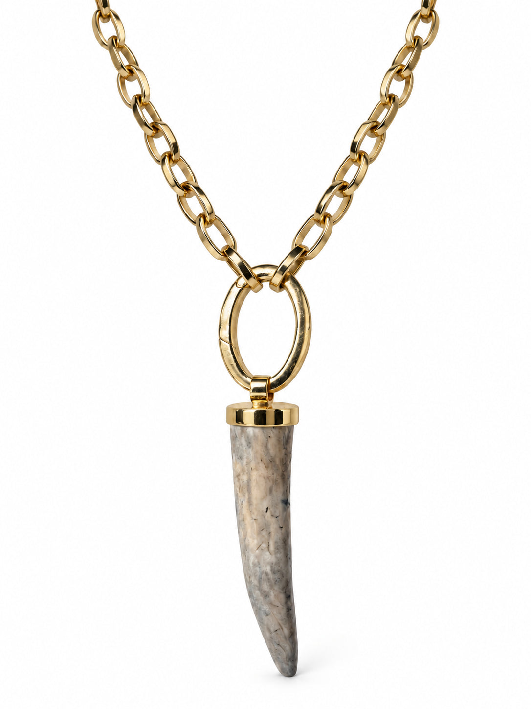 Deer antler with chain no. 2
