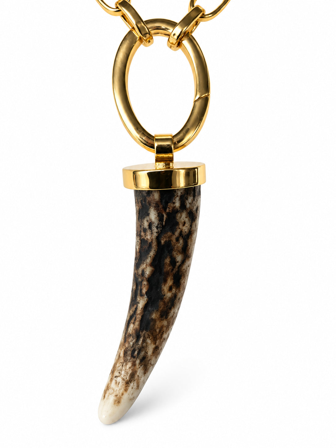 Deer antler with chain no. 4
