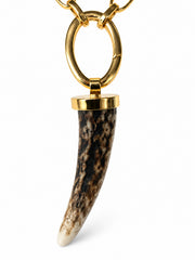 Deer antler with chain no. 4