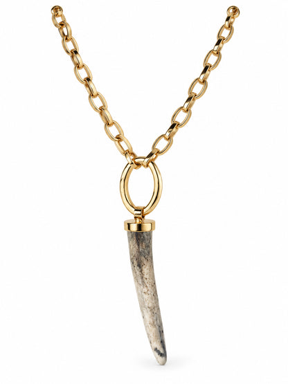 Deer antler with chain No. 7