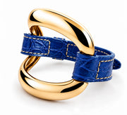Alligator Bracelet 'Prussian Blue'