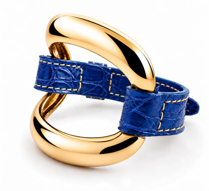 Alligator Bracelet 'Prussian Blue'
