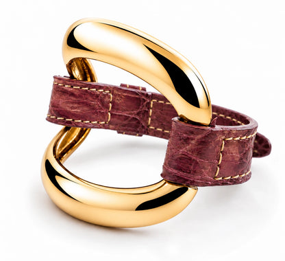 'Cipolla' Alligator Bracelet