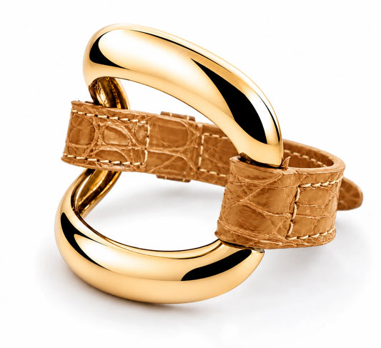 Pulsera de caimán "Natural"