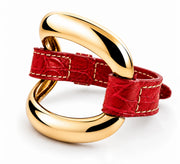 'Lacquer Red' Alligator Bracelet
