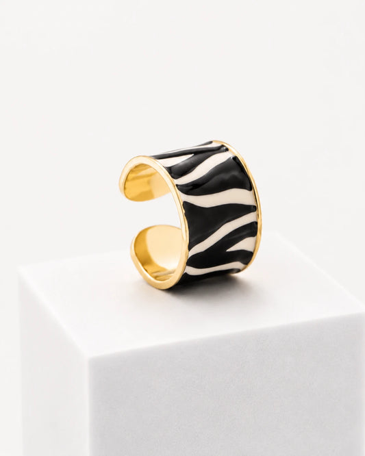 Anello Animalier 'Zebra'