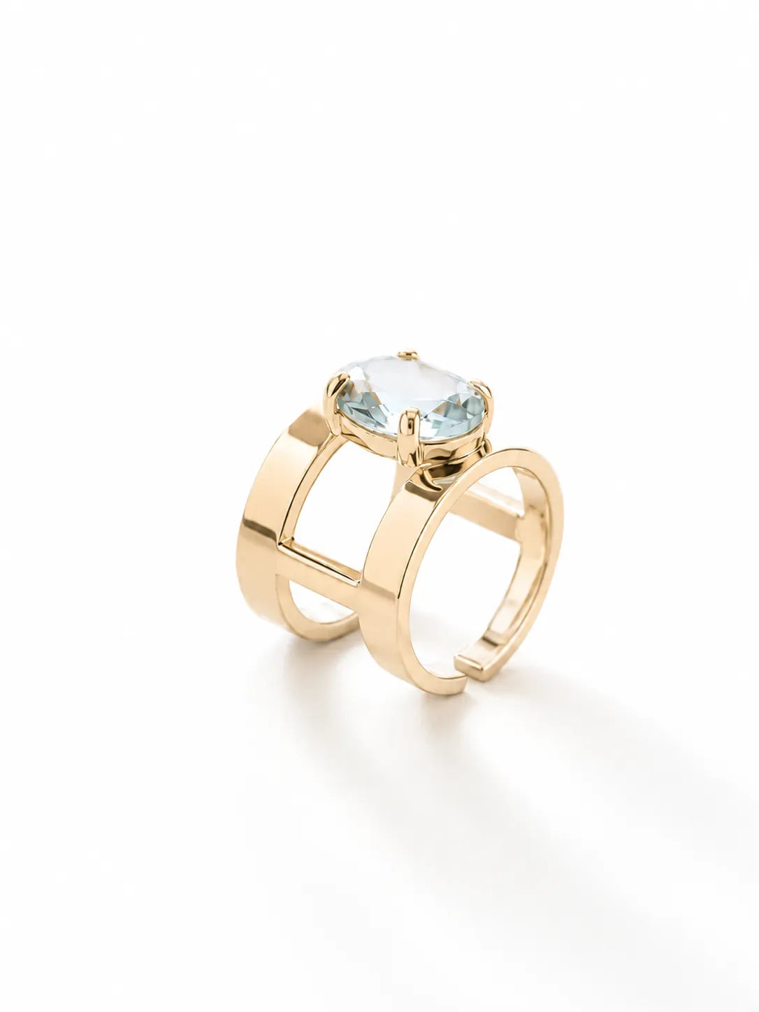 Anello  Cristallo 'Unico' Acquamarina
