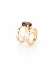 Anello  Cristallo 'Unico' Ambra