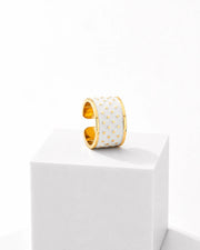Anello Black & White h 1.5 cm Puntini