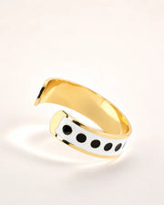 Bracciale Black & White  h 1.5 cm  Pois