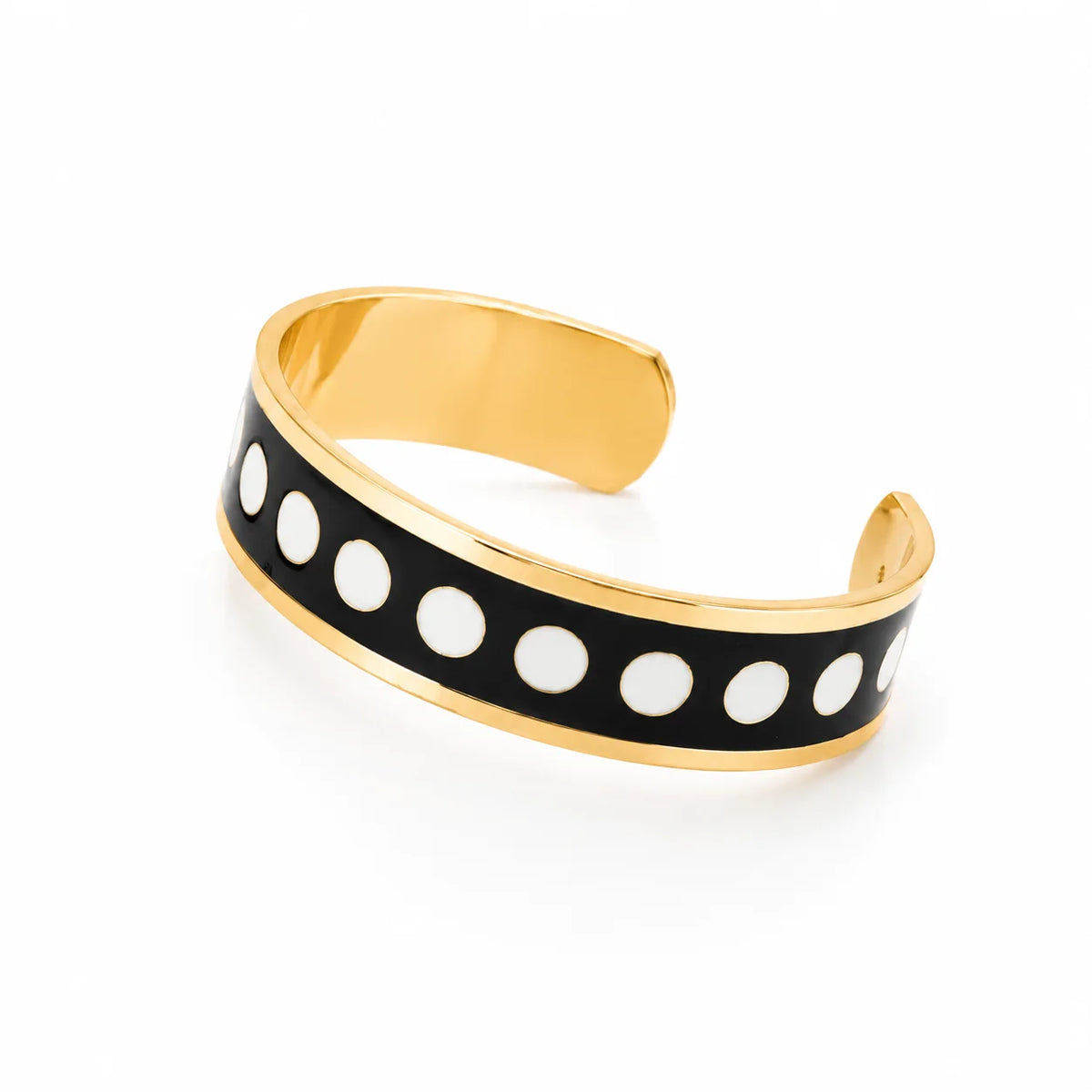Pulsera Black & White, 1,5 cm de alto, n.º 17