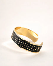 Pulsera Black & White, 1.5 cm de alto, n.º 19