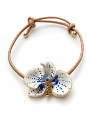 Orchid Bracelet, 3 cm, Milk and Sunflower