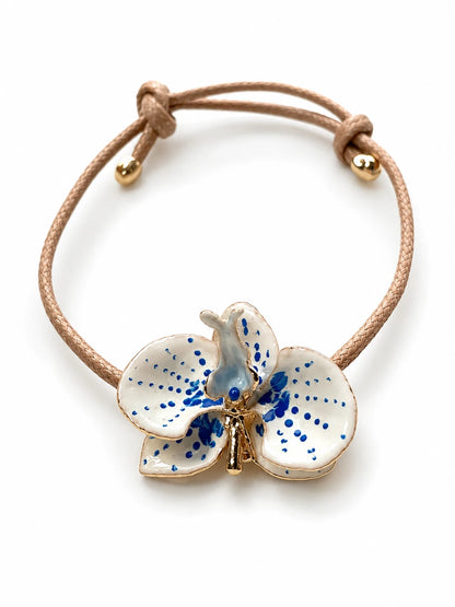 Orchid Bracelet, 3 cm, Milk and Sunflower
