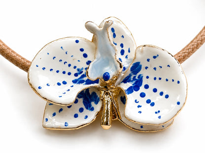 Orchid Bracelet, 3 cm, Milk and Sunflower