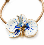 Orchid Bracelet, 3 cm, Milk and Sunflower