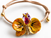 Orchid Bracelet, 3 cm, Milk and Sunflower