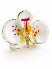 Pendientes Orquídea Leche y Girasol tamaño 3 cm