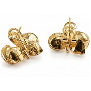 Pendientes Orquídea Verde Aloe y Geranio tamaño 3 cm