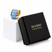 'Pastel Sky Blue' Enamel Ring