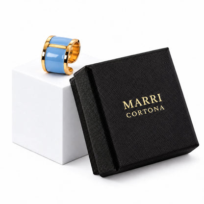 'Pastel Sky Blue' Enamel Ring