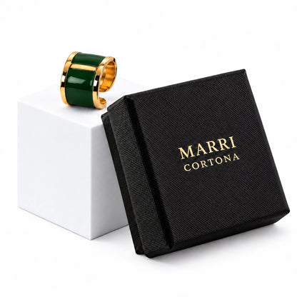 Anillo esmaltado 'Ciprés'