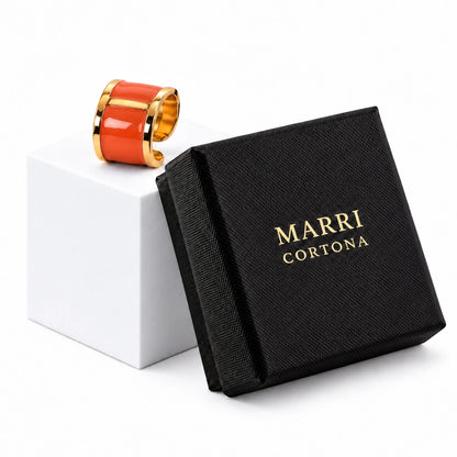 'Foliage' Enamel Ring