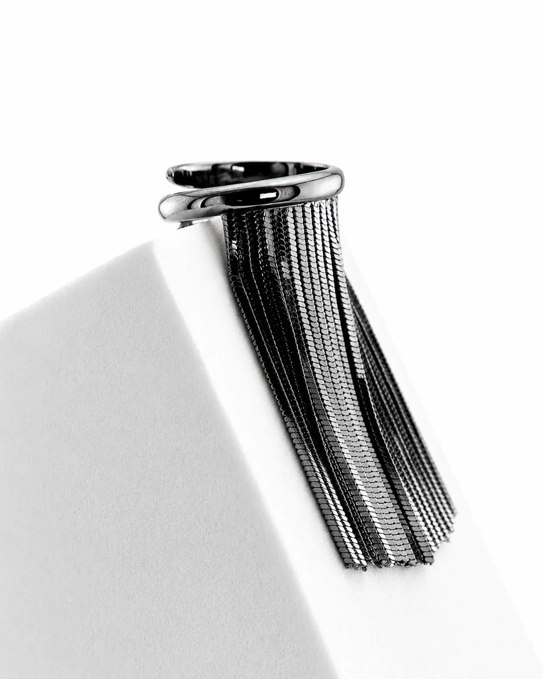 Anello  'Voila' bagno oro nero
