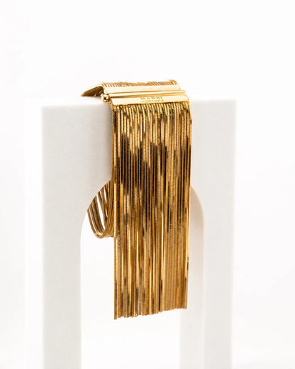 Pulsera 'Voila' chapado en oro amarillo talla S