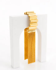 'Onde' bracelet with fringes h 2.5 cm size S (wrist up to 17 cm)