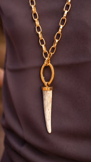 Deer antler with chain no. 2