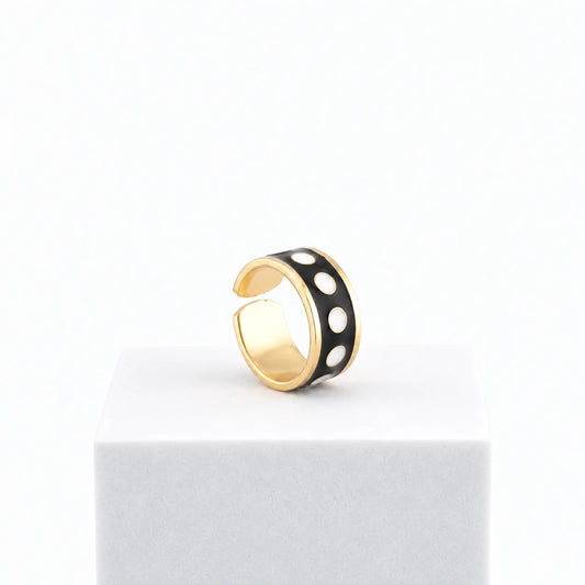 Anillo Black & White h 1 cm n.º 12