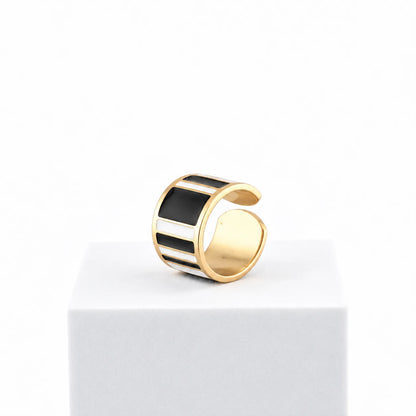 Anillo Black & White 1,5 cm de alto n.21