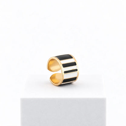 Anillo Black & White 1,5 cm de alto n.21