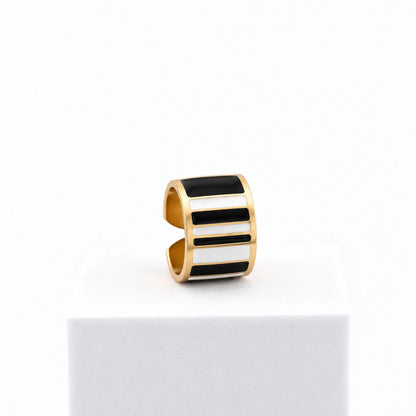 Anillo Black & White 1,5 cm de alto n.21