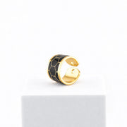 Black &amp; White Ring h1.5 cm n.7