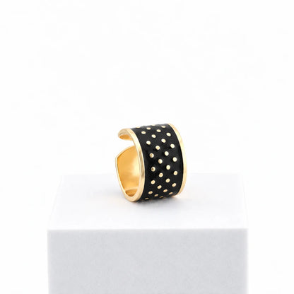 Anillo Black & White 1,5 cm de alto n.º 6
