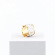 Black &amp; White ring h 1.5 cm n. 5
