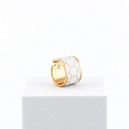 Black &amp; White ring h 1.5 cm n. 5